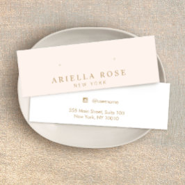  Rosa Stud Earring Jewelry Visning Card Litet Visitkort