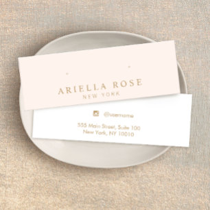 Rosa Stud Earring Jewelry Visning Card Litet Visitkort