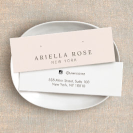  Rosa Stud Earring Jewelry Visning Card Litet Visitkort