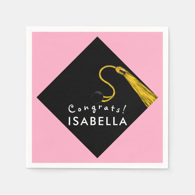 Rosa Studenten Pappersservett (Framsidan)