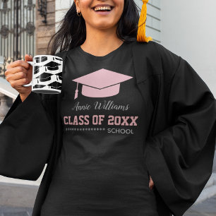 Rosa Studentmössa Klass av Grad T Shirt