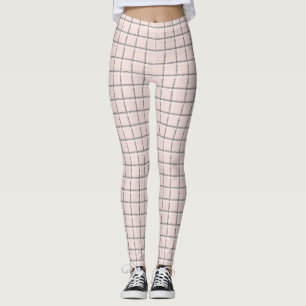  Rosa subtle Play Mönster Preppy Leggings