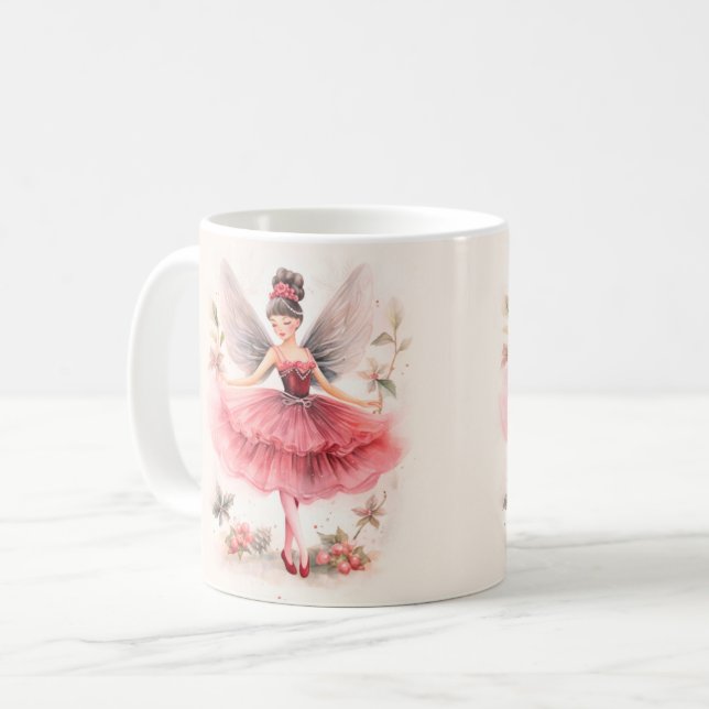 Rosa Sugar Plum Fairy Mugg (Framsida vänster)