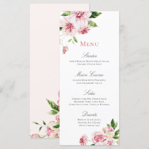 Rosa Summer Blommigt Romantic Möhippa Meny