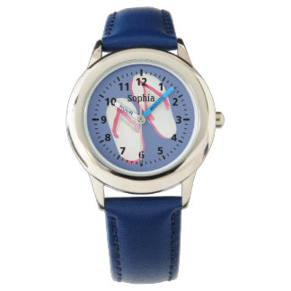 Rosa Summer Flinflip flops på Blue Personlig Armbandsur