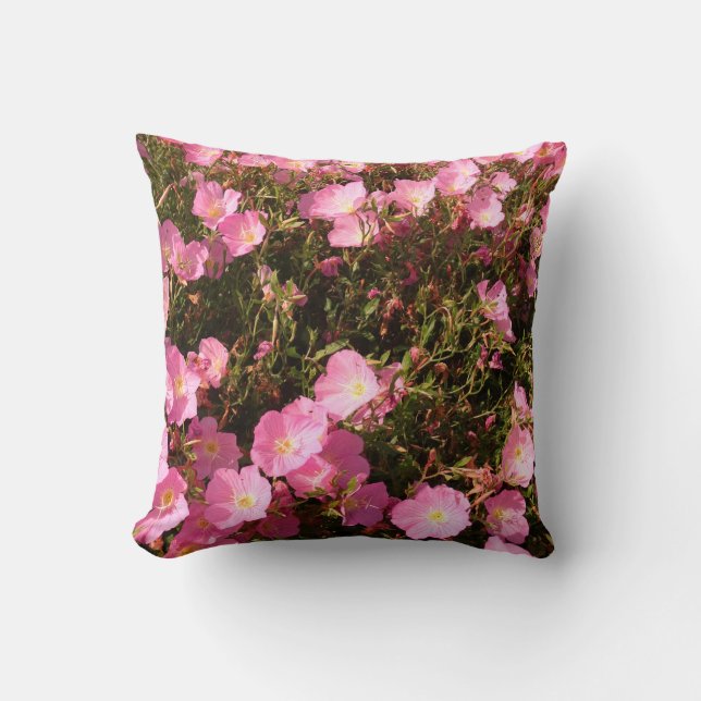 Rosa Summer Flowers Photo Cushion Kudde (Framsida)