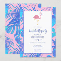 Rosa Summer Tropical Flamingo Bachelorette Party