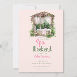 Rosa Summertime Glam | Bachelorette Helg Inbjudningar
