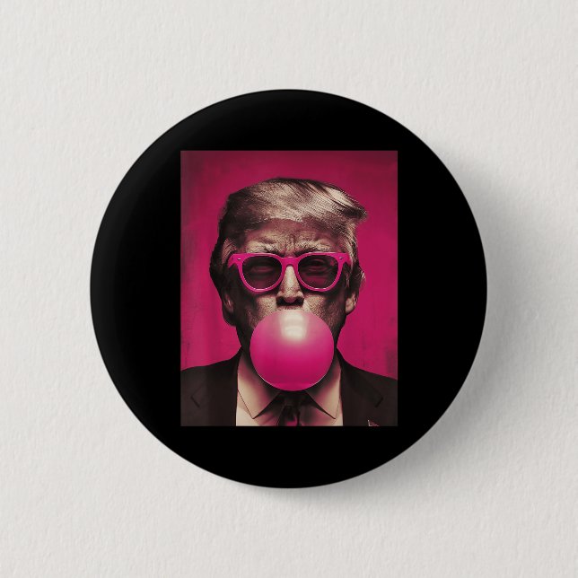 Rosa Sungles Trump Bubble Gum Knapp (Framsida)