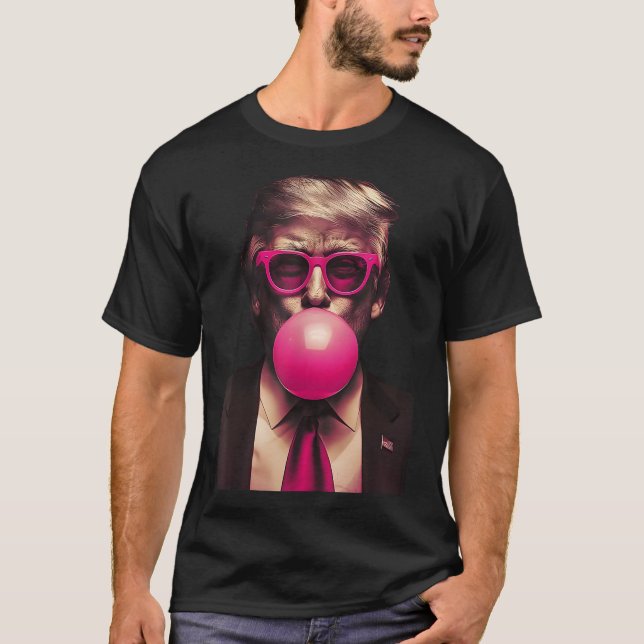 Rosa Sungles Trump Bubble Gum Shirt 2024 Vote Pres T Shirt (Framsida)