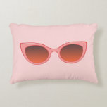 Rosa Sunnies, Cat Öga sollass, Feminina Shades Prydnadskudde<br><div class="desc">Sunnies Dekorativ kudde,  har solglasögon från katt öga.</div>