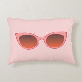 Rosa Sunnies, Cat Öga sollass, Feminina Shades Prydnadskudde