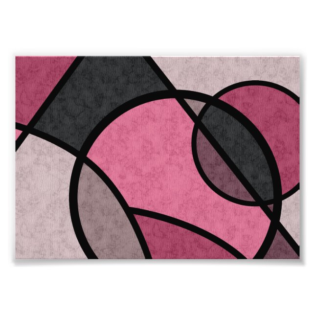 Rosa Sunrise , abstrakt Fototryck (Framsidan)
