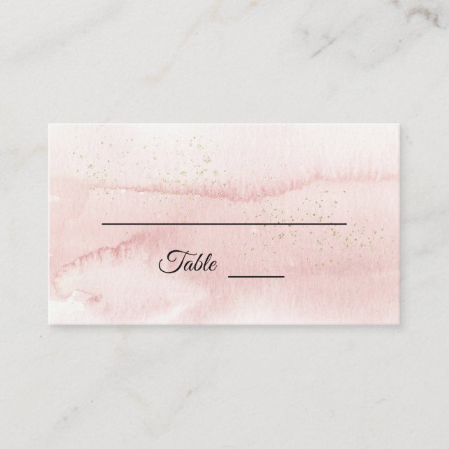 Rosa Sunrise Mountain Coordinate Place Card Placeringskort (Framsida)