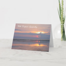 Rosa Sunrise Sympathy Card Kort