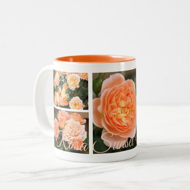 Rosa Sunset Memory：Two‐tone Mug Två-Tonad Mugg (Framsida vänster)