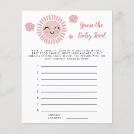 Rosa Sunshine gissar att Baby-matstöten spelas