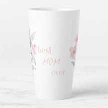 Rosa Super mamma någonsin - Latte mugg, Mors dag P