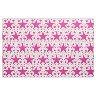 Rosa Superstar Collection Mönster Fabric Tyg