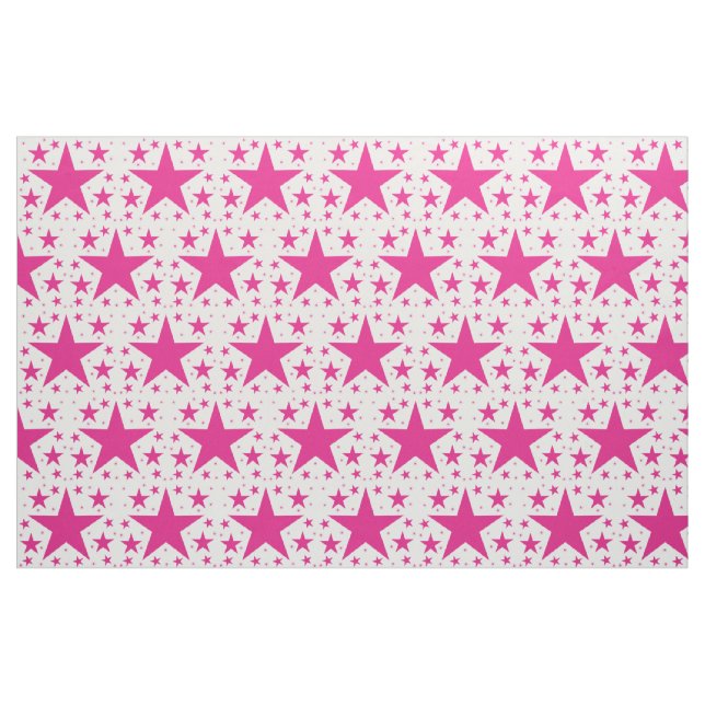 Rosa Superstar Collection Mönster Fabric Tyg (Fat Quarter)