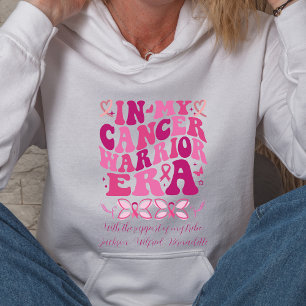 Rosa Support Tribe Namn My Cancer Warrior Era T Shirt