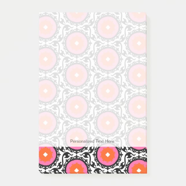 Rosa Suzani mönster Post-it Block (Framsida)