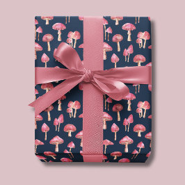 Rosa Svampmönster Presentpapper