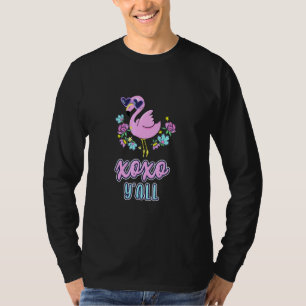 Rosa Svan XOXO Yall Hugs och Kisses Svan Kiss T Shirt