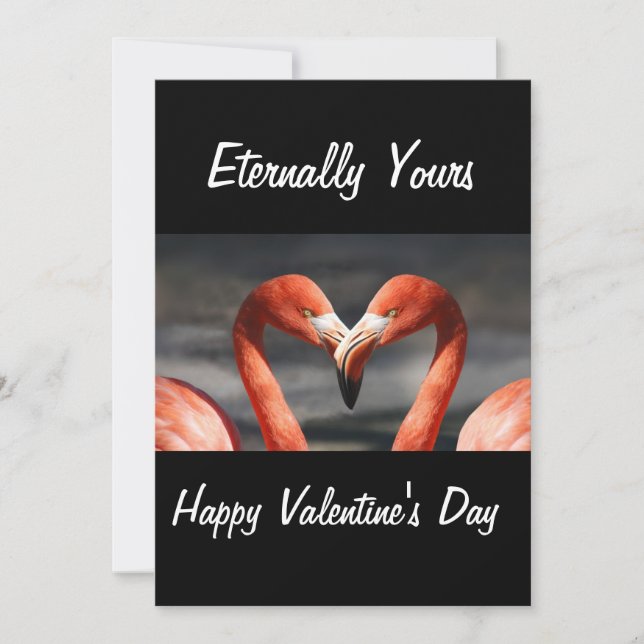 ROSA SVANAR  EVIGT DINA GLAD VALENTINSDAG JULKORT (Framsida)