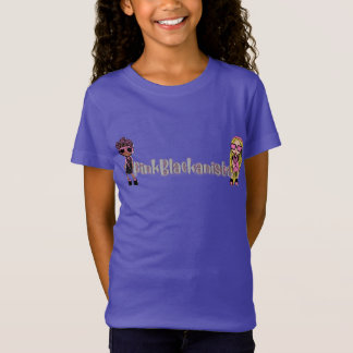 rosa svart anista pose t shirt