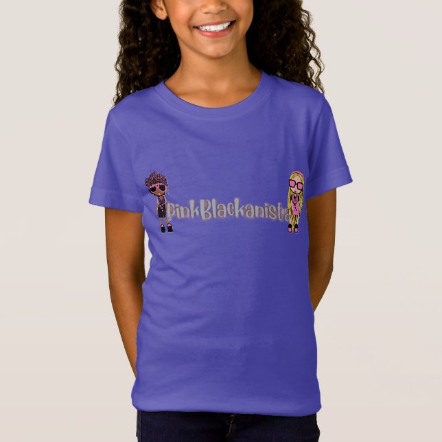 rosa svart anista pose t shirt (Framsida)