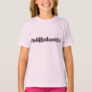 rosa svart anista t-shirt