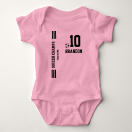 rosa, svart, baby-personlig t shirt