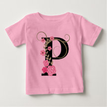 Rosa/svart Blommigt Monogram Tutu Bodykostym