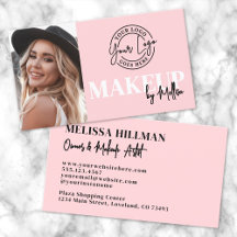 Rosa Svart Foto Logotyp Smink