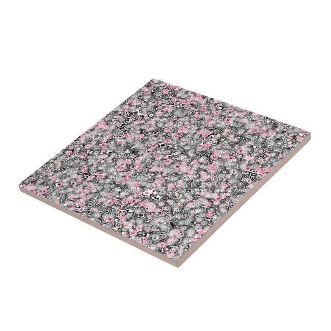 rosa svart grått och vitt geometriskt kakelplatta (Sidan)