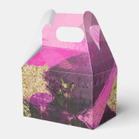 Rosa svart guld glitter modern borste glam grunge