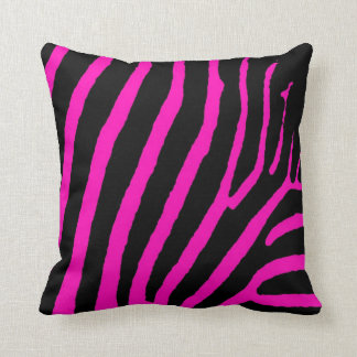 Rosa svart hallon zebradrift kastkudde kudde