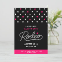Rosa svart hennes sista rodeo möhippa