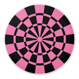 rosa,svart knopp