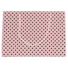 Rosa svart polka punkt