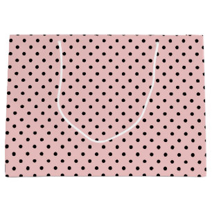 Rosa svart polka punkt