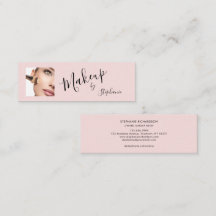 Rosa svart script foto makeup