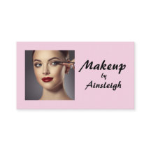 Rosa svart script foto makeup