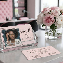 Rosa svart script foto naglar