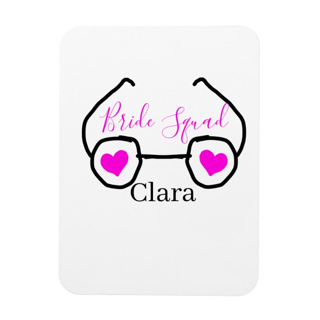 Rosa svarta googles magnet (Vertikal)