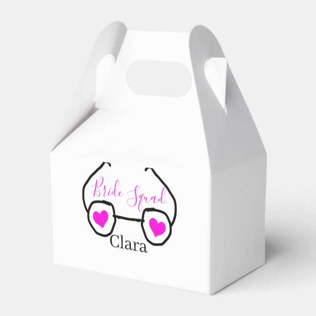 Rosa svarta googles presentaskar (Framsidan Sidan)