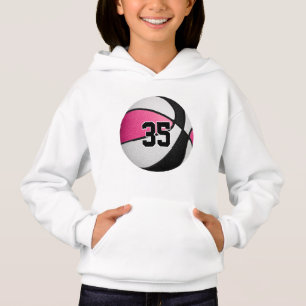 rosa svarta team färg jersey-basketboll t shirt