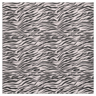 Rosa Svarta Zebra tryck Tyg
