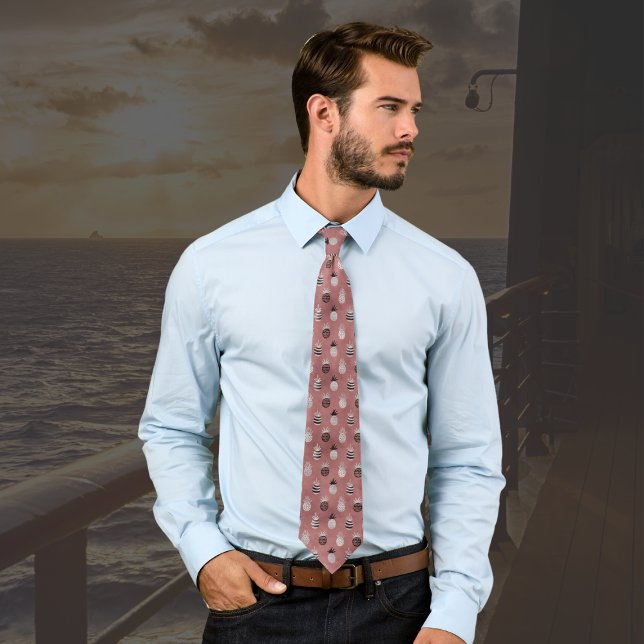 Rosa Svartvit ananas Slips (Skapare uppladdad)